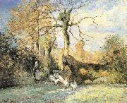 Camille Pissarro Ludas girls oil painting reproduction